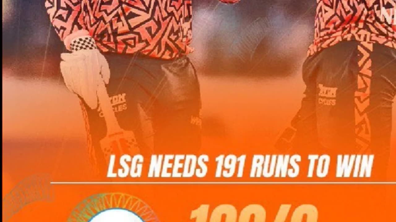 SRH gave target of 191 runs to MSG to win in the 7th match of IPL- 25..Kindly predict the Winner.