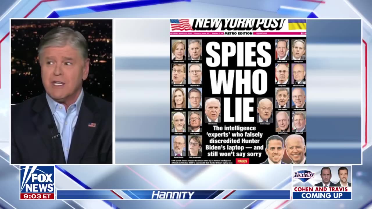 Sean Hannity We heard typical mumbling from Biden in his farewell