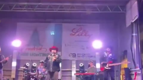 Video shows moment shots were fired during concert portion of annual Christmas Tree lighting