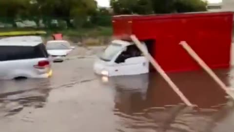 Severe flood in Santiago, Chile