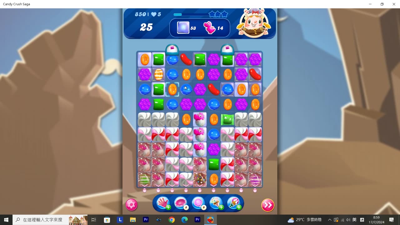 Candy Crush Saga Record (Level 850)