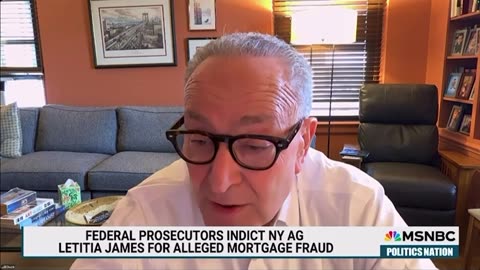 Chuck Schumer Calls for 'Forceful' Uprising in Response to Letitia James Indictment