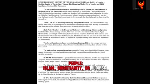 The History of The Khazarian Mafia