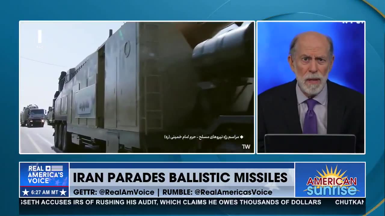 IRAN PARADES BALLISTIC MISSILES