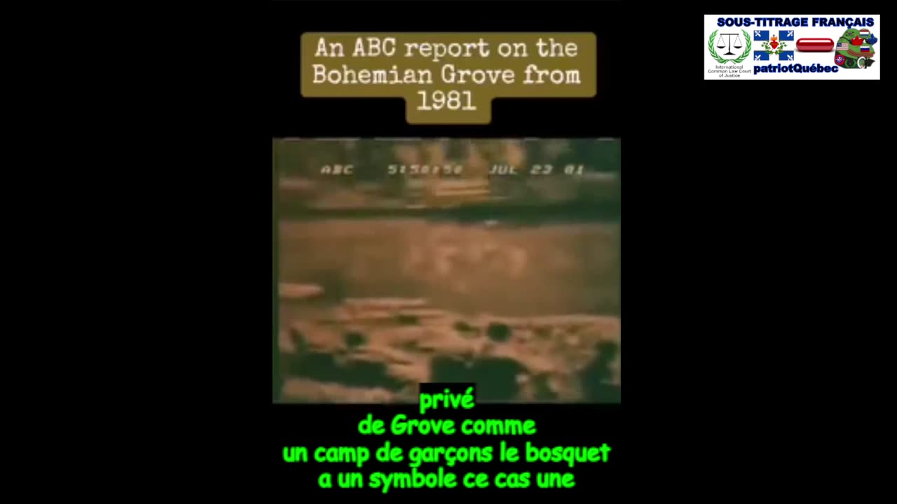 Quand ils ont parlé au monde de bohemian grove et que personne ne les a écoutés.(S.T.F)