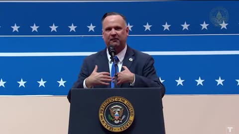 Dan Scavino Jjr speaks at Capital One Arena