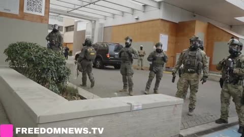 Thou shalt not put hands on ICE agent in Portland. (or anywhere else)