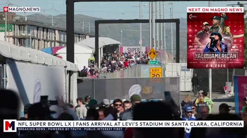 🇺🇸 NFL Super Bowl LX | New England Patriots @ Seattle Seahawks Fans Arrival at Levi's Stadium in Santa Clara, California