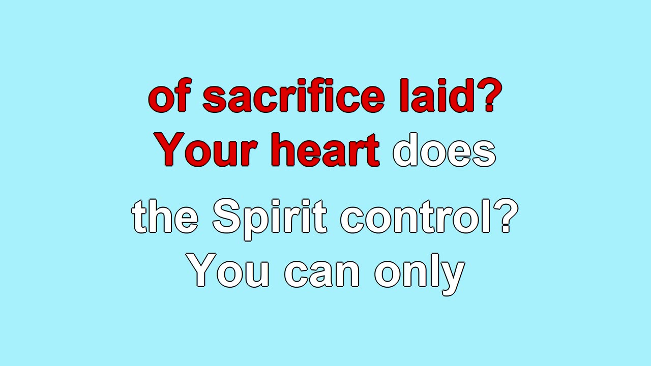 Is Your All On the Altar V1-4