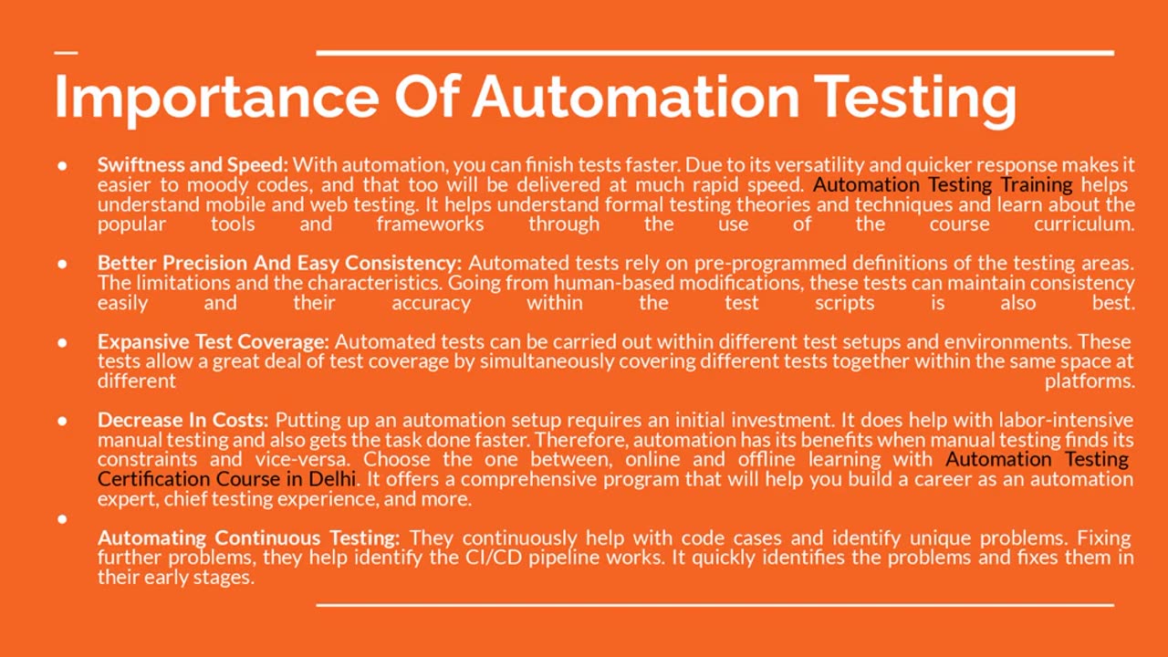 Become an Expert in Automation Testing: Step-by-Step Training