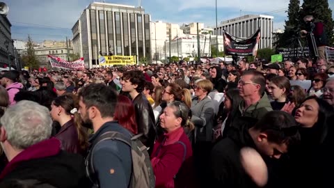 Clashes erupt at Athens protest over deadly 2023 train crash