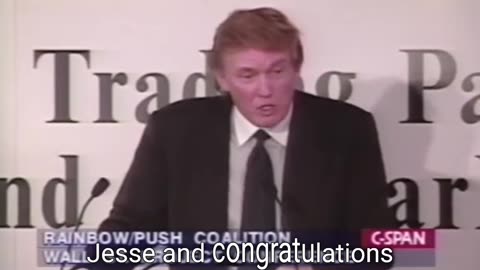 Reverend Jesse Jackson introduces Donald Trump 1998