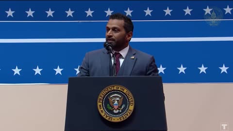 Kash Patel speaks at Capital One Arena