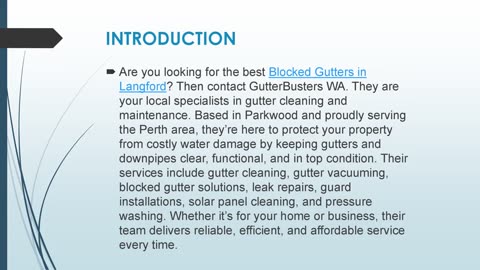 Best Blocked Gutters in Langford