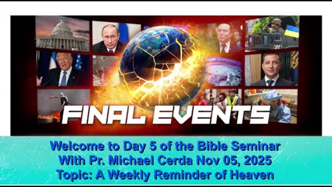 Nov. 05 | Bible Seminar With Pastor Michael Cerda