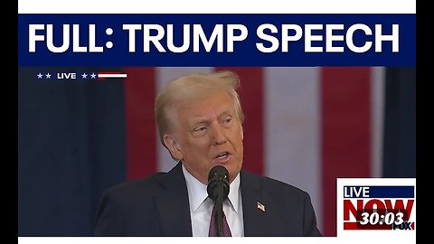 President Donald Trump delivered his first speech after being sworn in as the 47th President.