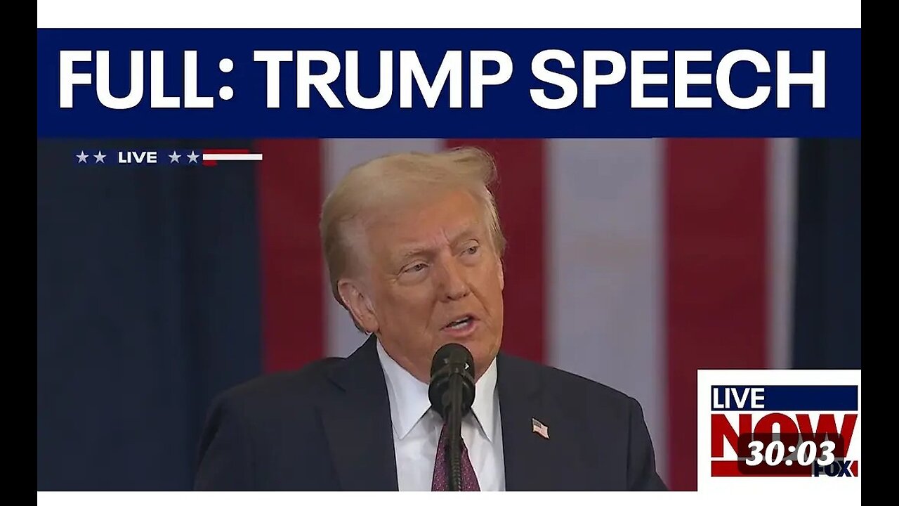 President Donald Trump delivered his first speech after being sworn in as the 47th President.