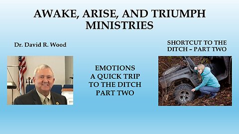 SHORTCUT TO THE DITCH - PART TWO - WHY AM I IN THE DITCH?