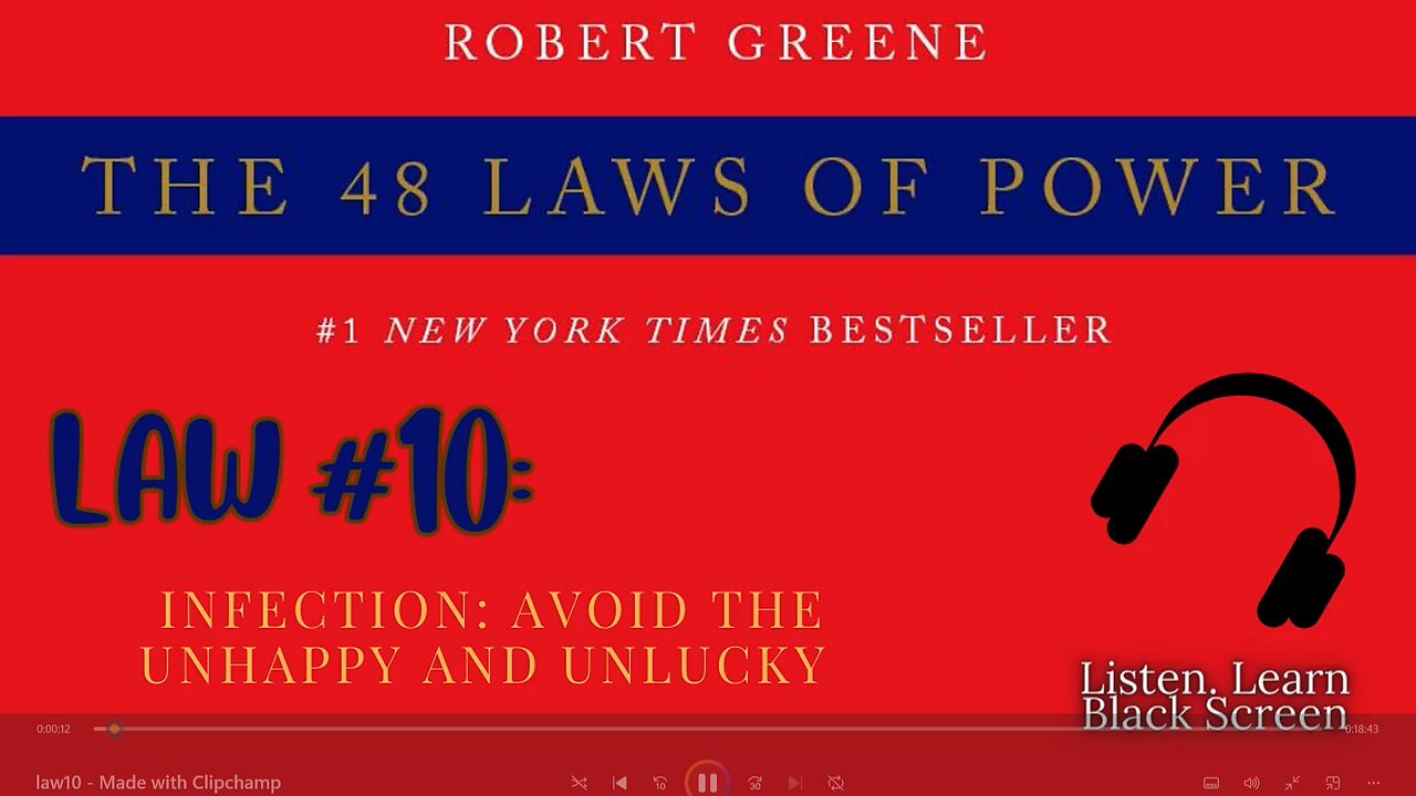 48 Laws of Power FULL Audiobook – Law #10: Avoid the Unhappy and Unlucky | Robert Greene