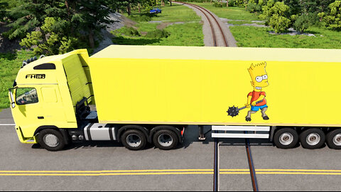 BeamNG.Drive: Trucks vs Trains