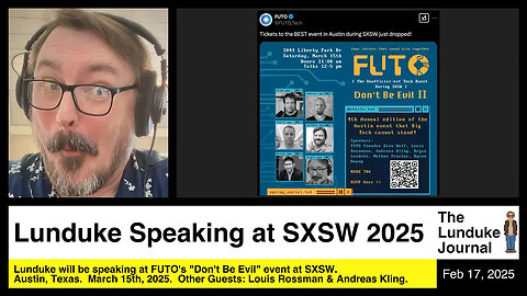 Lunduke Speaking at SXSW 2025