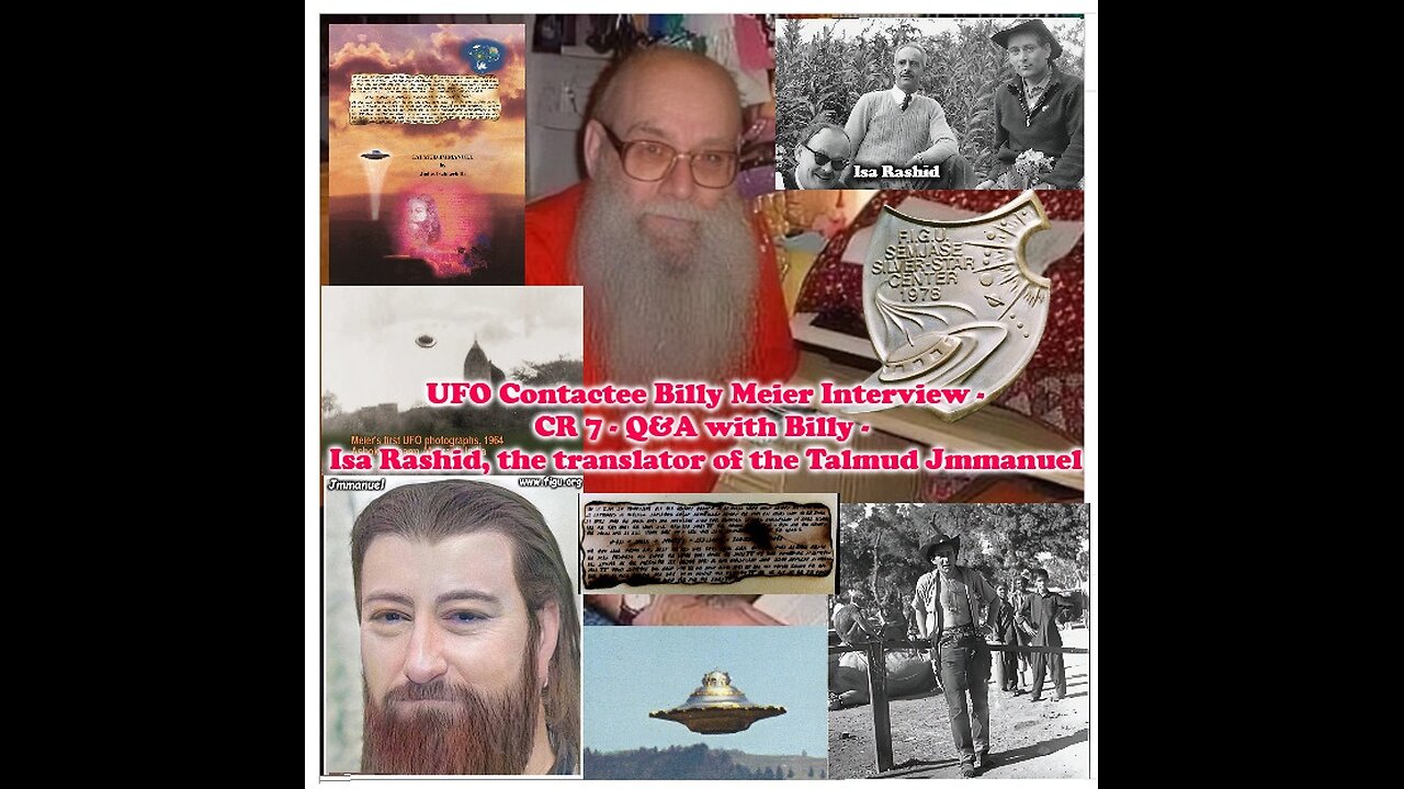 UFO Contactee Billy Meier Interview - CR 7 - Q&A with Billy - Isa Rashid & the Talmud Jmmanuel