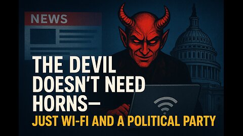 The Devil Doesn’t Need Horns—Just Wi-Fi and a Political Party✝ ✝ 🔥Scrolling and gaming