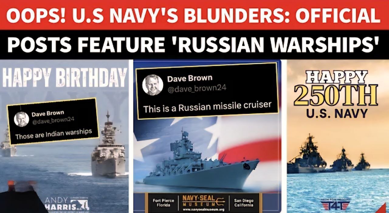 US Navy’s Embarrassing Blunder; Confuse Russian Warships For American Ones On 250th Birthday