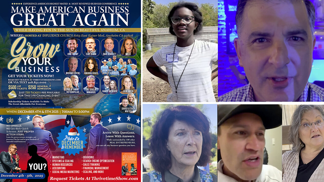 Clay Clark Reviews | "I Heard About Clay Clark Through Podcast! This Conference Is Very Energetic & Fun! It's Positive, But Not Fake Positive." + Join Eric Trump At Clay Clark's Dec. 4-5 ThrivetimeShow.com Business Conference