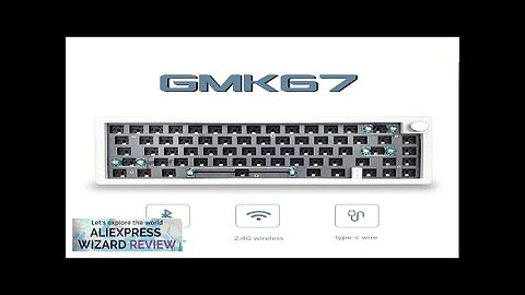 GMK67 65% Gasket Bluetooth 2.4G Wireless Hot-swappable Customized Mechanical Keyboard Kit Review