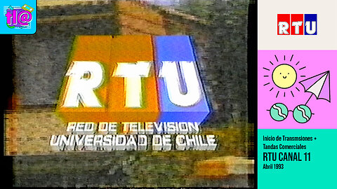 Inicio de Transmisiones + Tandas Comerciales RTU Canal 11 (Abril 1993)