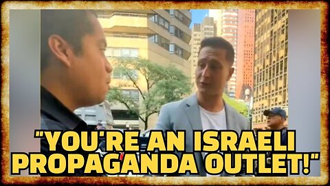 Newsmax Reporter CALLED OUT at UN Protest - w/ Jose Vega 