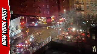 Police respond to West Village business on fire after unknown object is hurled through window