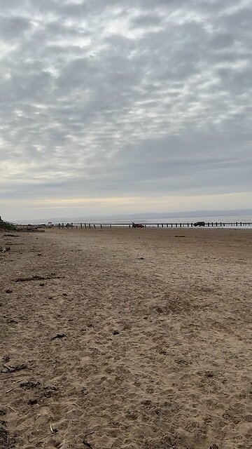 you can drive your car on the beach here in somerset