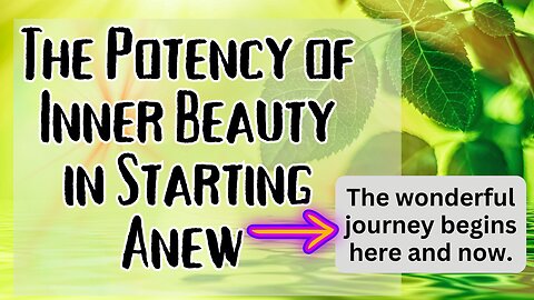 The Beauty of Starting Fresh | Exploring the Miracle of Life's Forward Trajectory