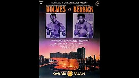 Larry Holmes vs Trevor Berbick (WBC Heavyweight Title) - Apr 11 1981 - Caesars Palace, Las Vegas, NV