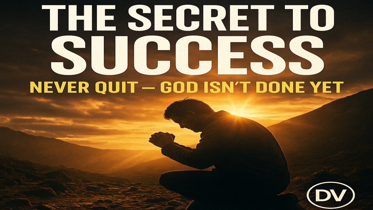 God Never Quits on You — The Secret to Success the World Won’t Tell You