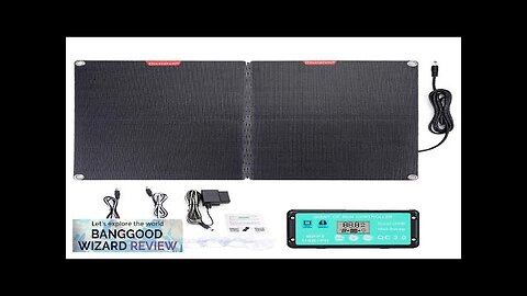 ETFF 12V 60W Folding Solar Panel 30A 60A 100A Waterproof Outdoor Battery Review