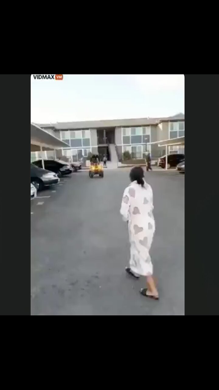 No helmet. No brains. Needs to pull his pants up. Runs down a lady walking across a parking lot.