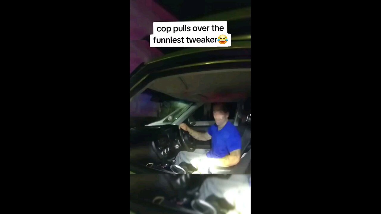 tweaker gets pulled over by cops