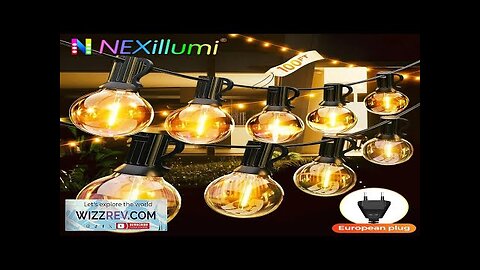 30M G40 LED Globe String Lights Outdoor IP65 Plastic Bulbs Balcony Garland Review