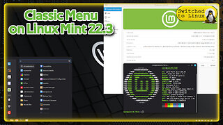 Classic Menu in Linux Mint 22.3