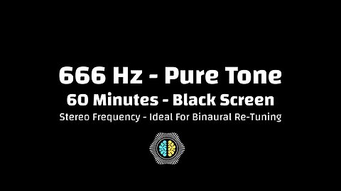 🔊 666 Hz Pure Tone | Rhythm, Balance & Energetic Alignment | 60 Minutes | Black Screen | Stereo