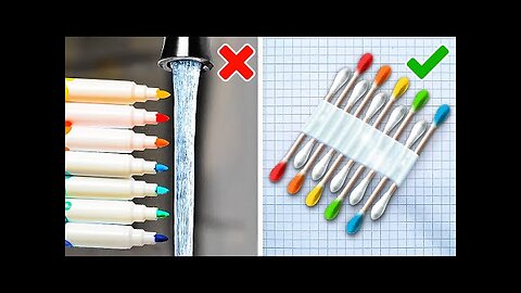 Want to Draw a RAINBOW Like a Pro? 🖍️ 🌈 Amazing Painting Hacks for Boring Day