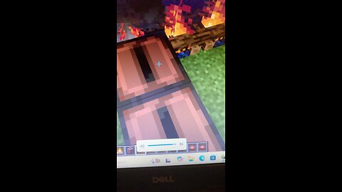 I built a campfire and listen to some chill music in Minecraft
