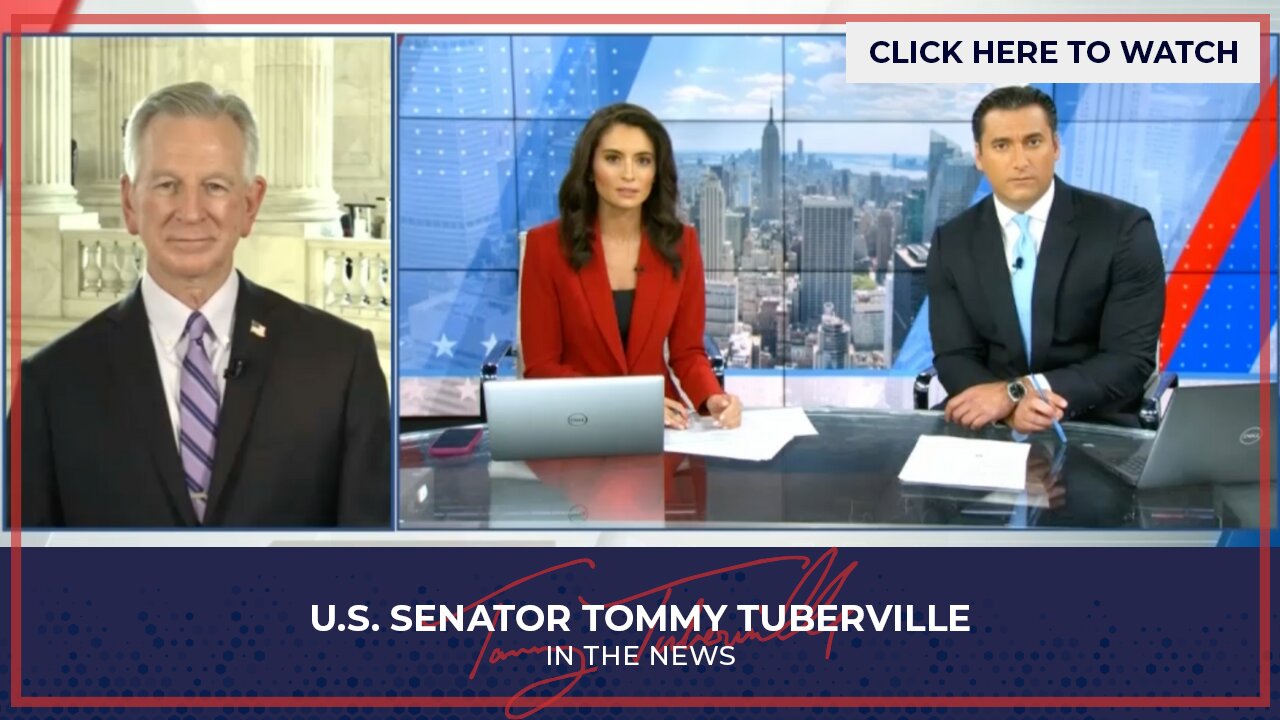 Senator Tuberville Joins Newsmax to Discuss Shutdown and Auburn TPUSA Event