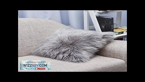 Throw Pillow Cover Cushion Case Faux Fur Fluffy Plush Soft Sofa Solid Review