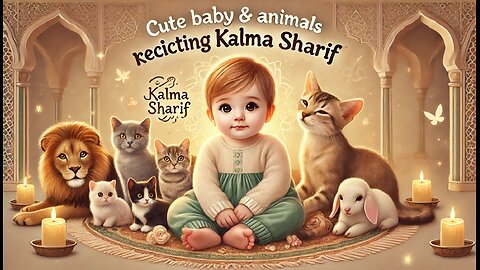 Cute baby reciting kalma shreef