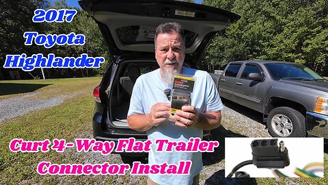 Curt 4 Way Flat Trailer Connector Install on a 2017 Toyota Highlander