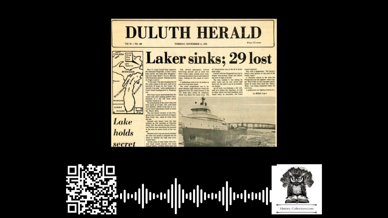 #OnThisDay November 10, 1975: Deep Waters